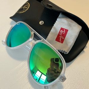 Ray-Ban reflective aviators
